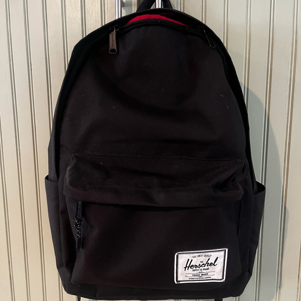 Classic black backpack